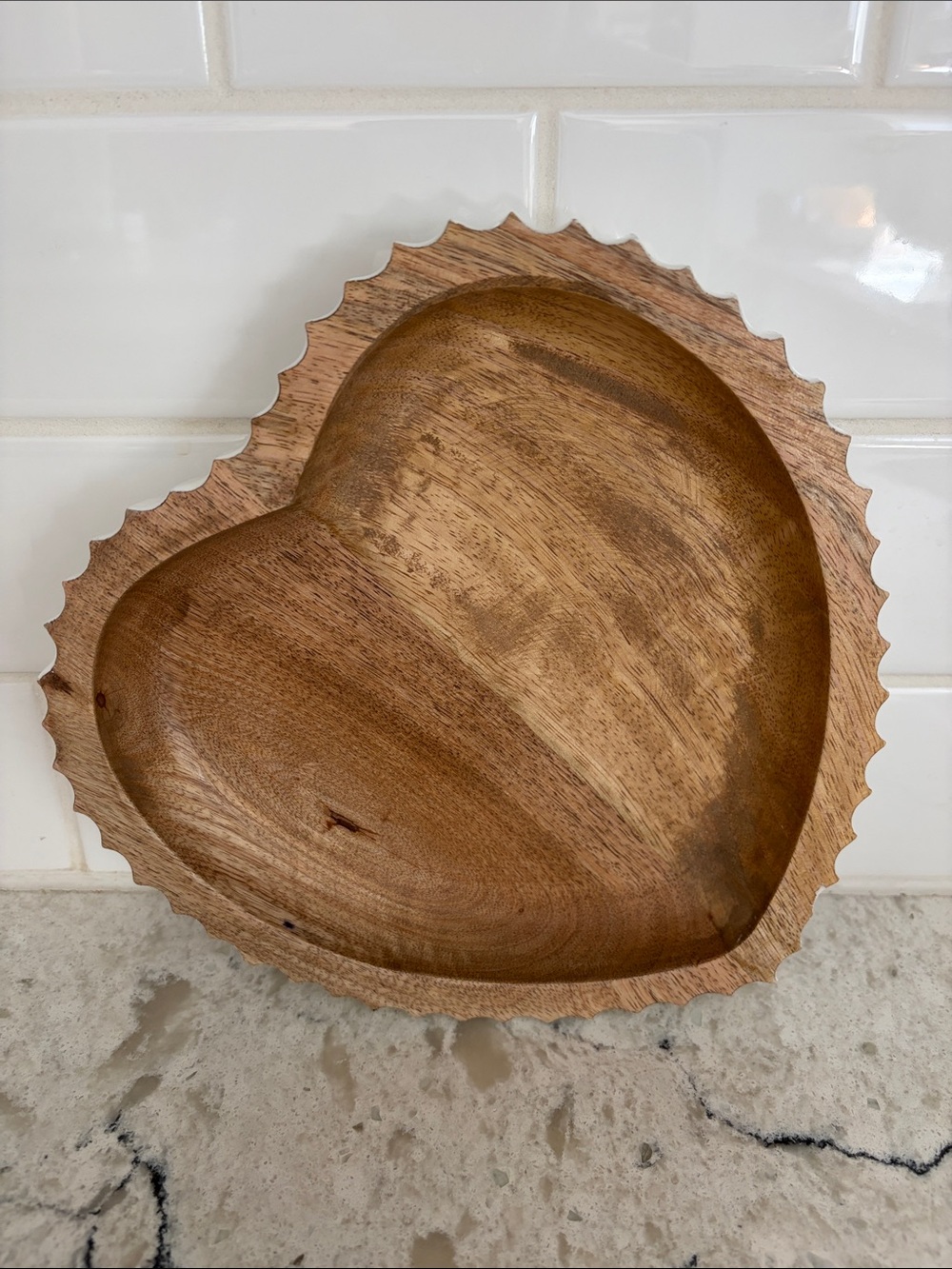 Wooden Heart Bowl 🤍🤎